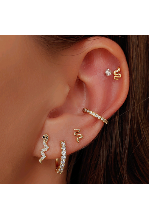 PIERCING SERPENTE NO OURO BM727-O