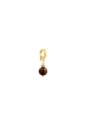 PINGENTE COM OLHO DE TIGRE NATURAL BANHADO A OURO PG193-O