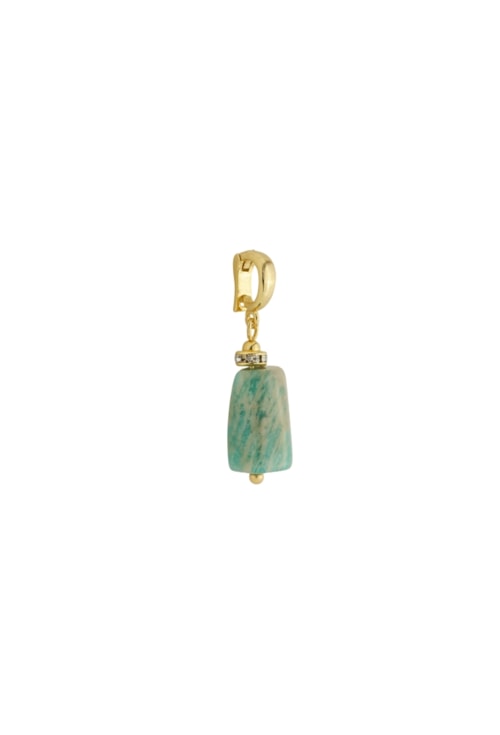 PINGENTE CUBO DE JADE AMAZONITA NATURAL PG104-O