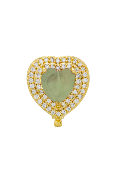 PINGENTE DE CORAÇÃO CRAVEJADO COM PEDRA FUSION AZUL PARAÍBA PG041-O PINGENTE DE CORAÇÃO CRAVEJADO COM PEDRA FUSION AZUL PARAÍBA PG041-O