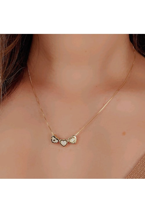 PINGENTE DE CORAÇÃO MENINA CO259-O