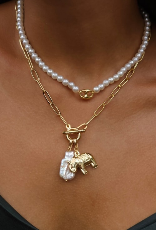 PINGENTE DE ELEFANTE NO OURO PG080