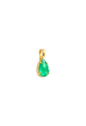 PINGENTE GOTA COM PEDRA TURMALINA FUSION BANHADO A OURO PG199-O