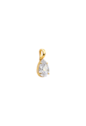 PINGENTE GOTA COM ZIRCÔNIA CRISTAL BANHADO A OURO PG199-O