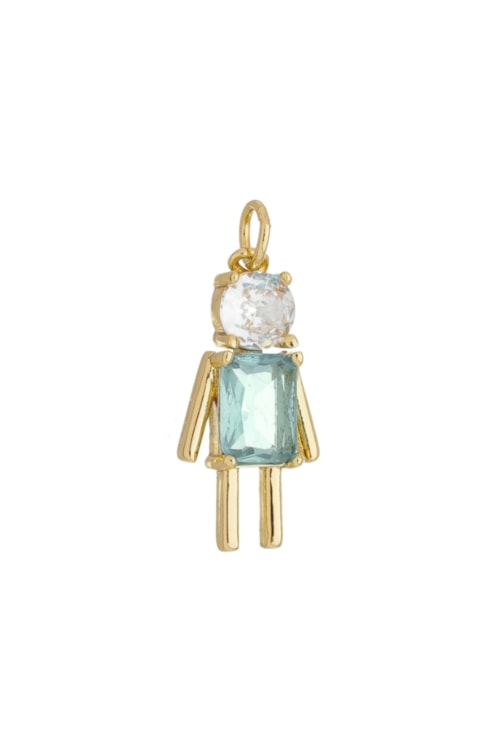 PINGENTE MENINO COM ZIRCÔNIA E CRISTAL AZUL PARAÍBA PG003-O PINGENTE MENINO COM ZIRCÔNIA E CRISTAL AZUL PARAÍBA PG003-O