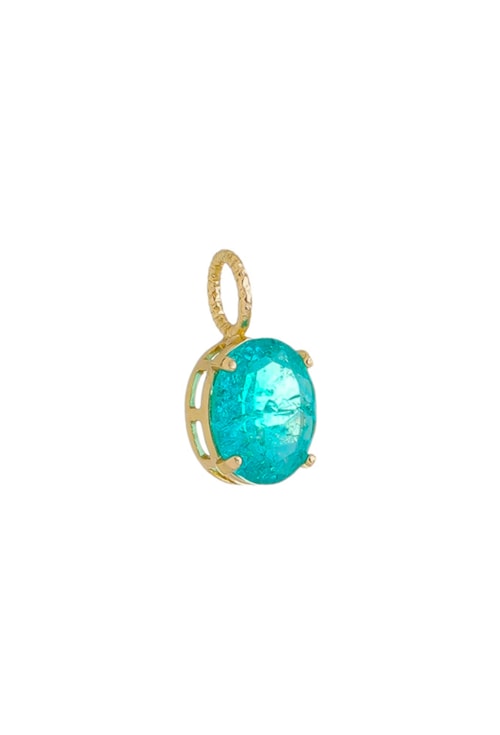PINGENTE OVAL COM PEDRA TURMALINA RUTILADA CO500-O PINGENTE OVAL COM PEDRA TURMALINA RUTILADA CO500-O