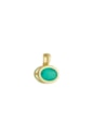 PINGENTE OVAL TURMALINA FUSION 10X14 BANHADO OURO PG183-O