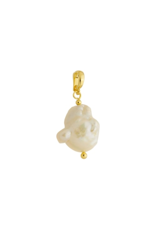 PINGENTE PÉROLA BIWA IRREGULAR BANHADO OURO PG184-O