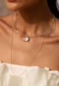 PINGENTE RETANGULAR COM CRISTAL BANHADO A OURO PG197-O