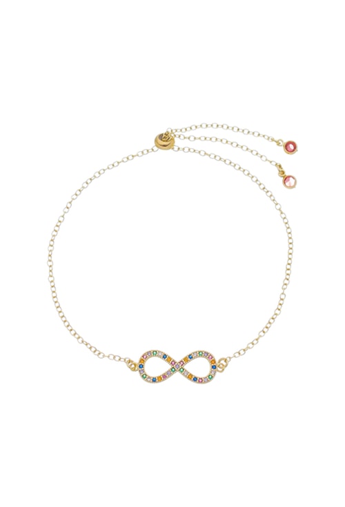 PULSEIRA AJUSTÁVEL COM INFINITO CRAVEJADO PM175-O