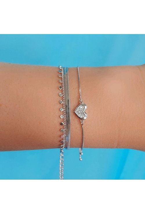 PULSEIRA AJUSTÁVEL CORAÇÃO CRAVEJADO NO RÓDIO PM028-R