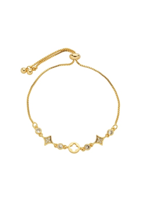 PULSEIRA AJUSTÁVEL CRAVEJADA COM ZIRCÔNIAS PM473-O