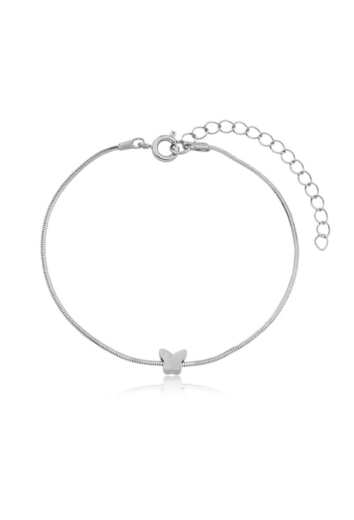 PULSEIRA COM BORBOLETA PASSANTE NO RÓDIO PM207-R PULSEIRA COM BORBOLETA PASSANTE NO RÓDIO PM207-R
