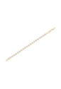 PULSEIRA COM CRISTAIS RETANGULARES CRISTAL DOURADA PM517-O