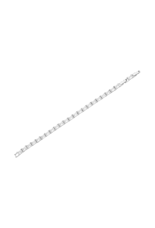PULSEIRA COM CRISTAIS RETANGULARES CRISTAL NO RÓDIO PM517-R