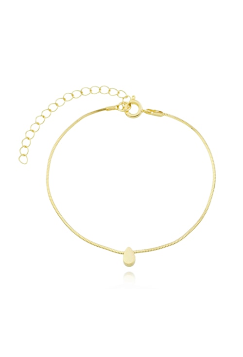 PULSEIRA COM GOTA PASSANTE NO OURO PM208-O PULSEIRA COM GOTA PASSANTE NO OURO PM208-O