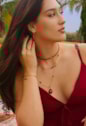 PULSEIRA COM JADE RUBI NO OURO PM447-O