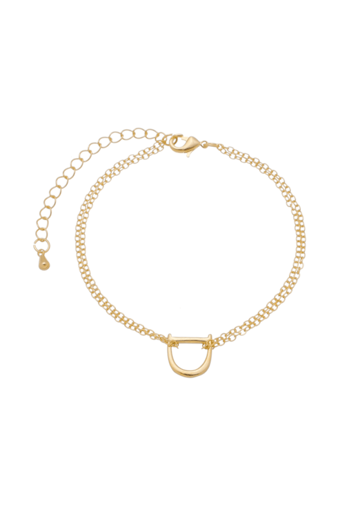PULSEIRA  COM PINGENTE INSPIRED NO OURO PM036-O