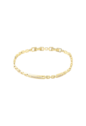 PULSEIRA COM PLACAS E ZIRCÔNIAS BANHADA A OURO PM637-O