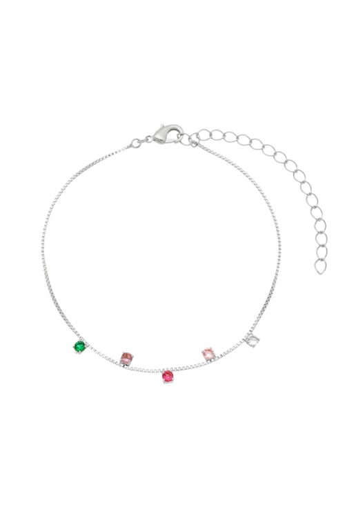 PULSEIRA COM ZIRCÔNIA COLORS NO RÓDIO PM106-R