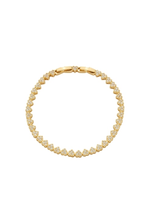 PULSEIRA CORAÇÃO CRAVEJADO OURO 18K PM581-O