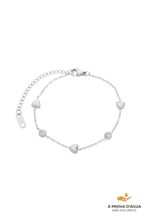 PULSEIRA CORAÇÕES BOLD COM PONTOS DE LUZ PM564-A