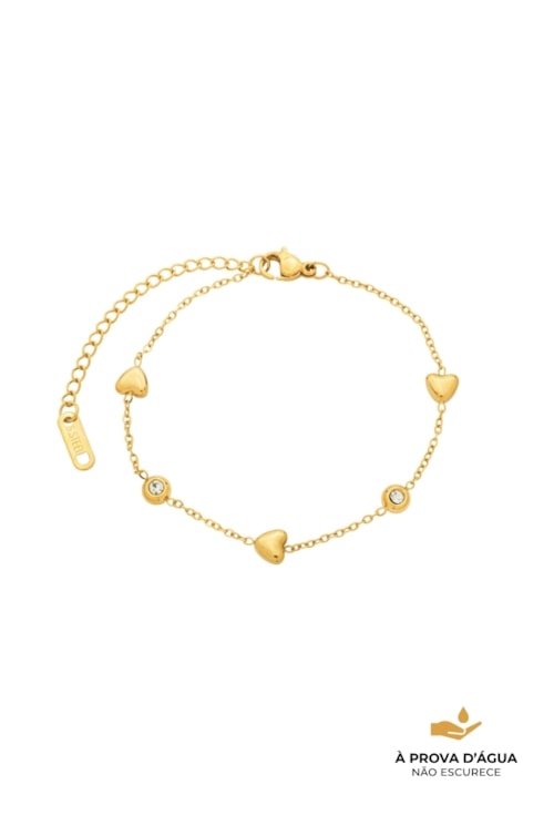 PULSEIRA CORAÇÕES BOLD COM PONTOS DE LUZ PM564-AD