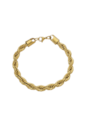 PULSEIRA CORDÃO BAIANO AÇO INOX DOURADO PM457-O