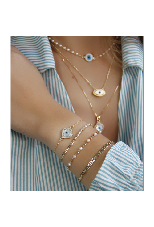 PULSEIRA CORRENTE DE LACRE NO OURO PM075-O