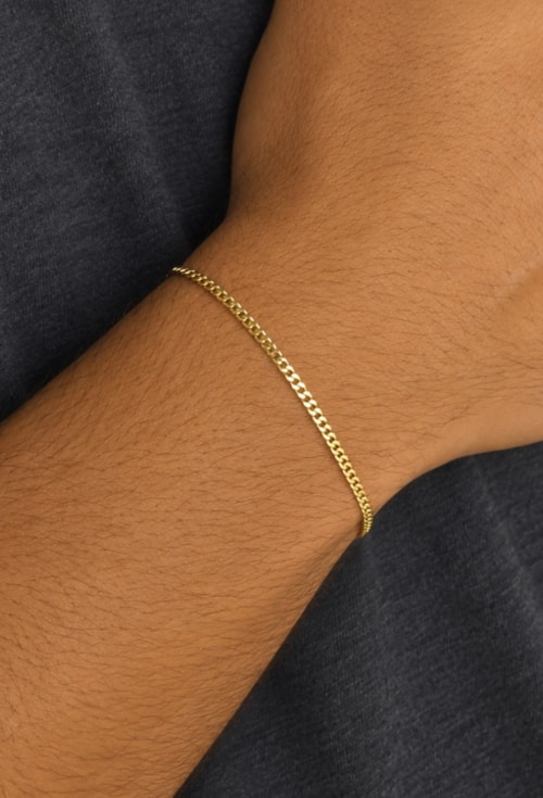 PULSEIRA CORRENTE GROUMET BANHADA A OURO PM615-O