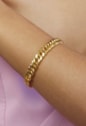PULSEIRA CORRENTE GRUMMET EM AÇO INOX DOURADO PM484-AD