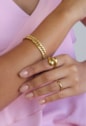 PULSEIRA CORRENTE GRUMMET EM AÇO INOX DOURADO PM484-AD