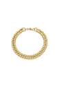 PULSEIRA CORRENTE GRUMMET EM AÇO INOX DOURADO PM484-AD