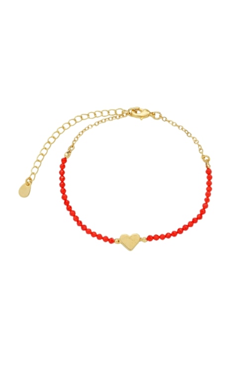 PULSEIRA CRISTAL RUBI COM CORÇÃO LISO PM450-O