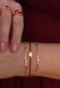 PULSEIRA CRISTAL RUBI COM CORÇÃO LISO PM450-O