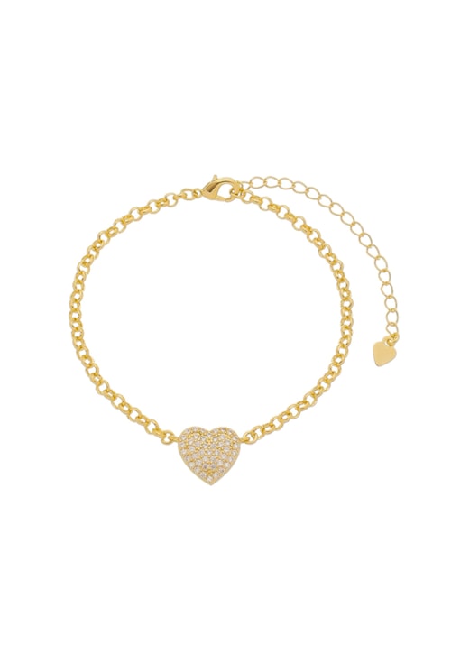 PULSEIRA DE CORAÇÃO PAVÊ PM141-O