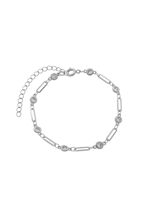 PULSEIRA DE ELOS COM ZIRCÔNIAS NO RÓDIO PM218-R PULSEIRA DE ELOS COM ZIRCÔNIAS NO RÓDIO PM218-R