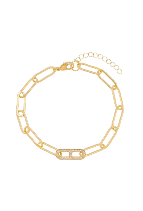 PULSEIRA DE ELOS CRAVEJADA PM091-O