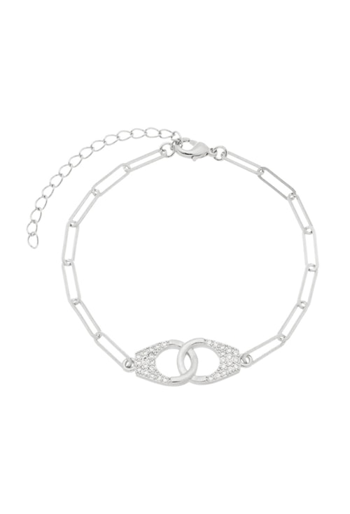 PULSEIRA DE ELOS CRAVEJADA PM138-R