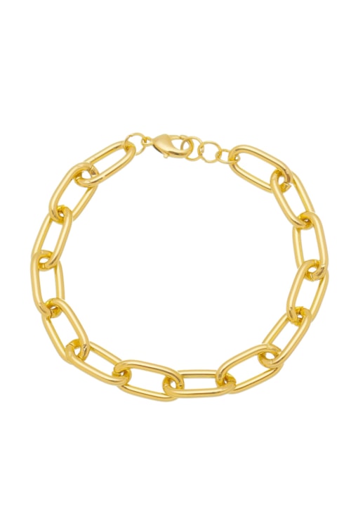 PULSEIRA DE ELOS FINO NO OURO PM024-O