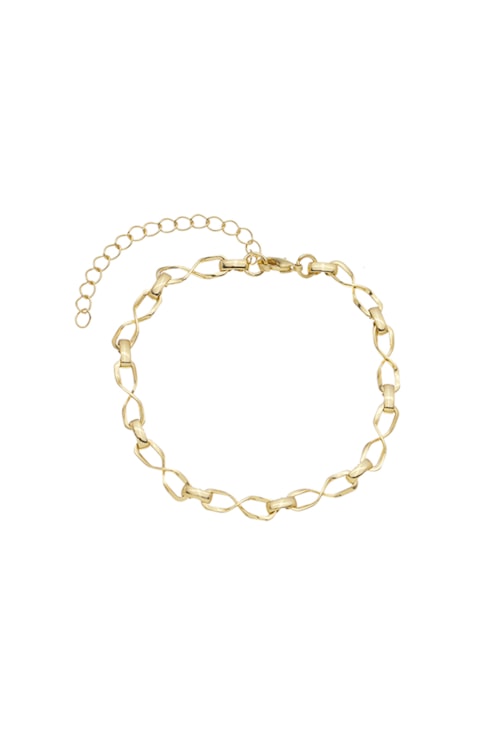 PULSEIRA DE ELOS NO OURO PM206-O