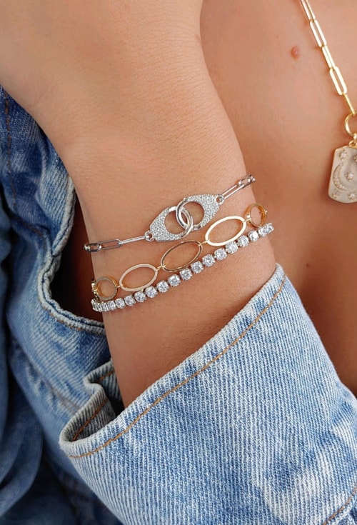 PULSEIRA DE ELOS OVAIS PM154-O