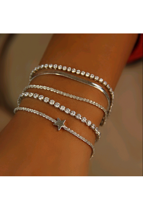 PULSEIRA DE MALHA COM ESTRELA NO RÓDIO PM057-R