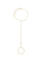 PULSEIRA DE MÃO CORAÇÃO DELICADA NO OURO PM495-O