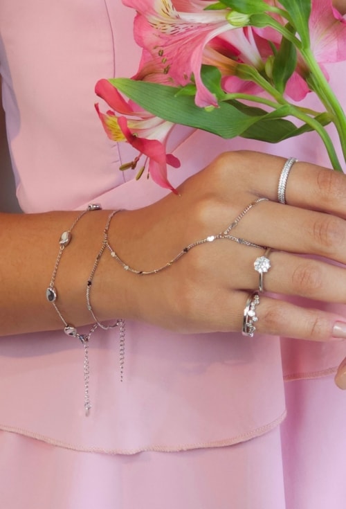 PULSEIRA DE MÃO CORAÇÃO DELICADA NO RÓDIO PM495-R