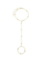PULSEIRA DE MÃO DELICADA COM BOLINHAS NO OURO PM492-O