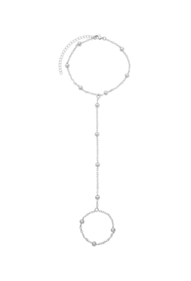 Produto PULSEIRA DE MÃO DELICADA COM BOLINHAS NO RÓDIO PM492-R