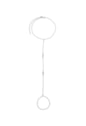 PULSEIRA DE MÃO DELICADA COM ZIRCÔNIA REDONDA NO RÓDIO PM493-R