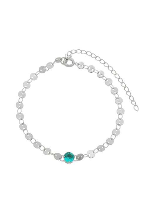 PULSEIRA DE MEDALHAS COM CRISTAL TURMALINA PM052-R PULSEIRA DE MEDALHAS COM CRISTAL TURMALINA PM052-R