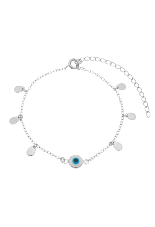 PULSEIRA DE OLHO GREGO COM MEDALHAS PM053-R